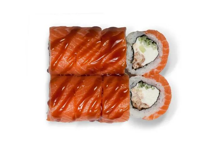 Филадельфия с лососем и угрем 